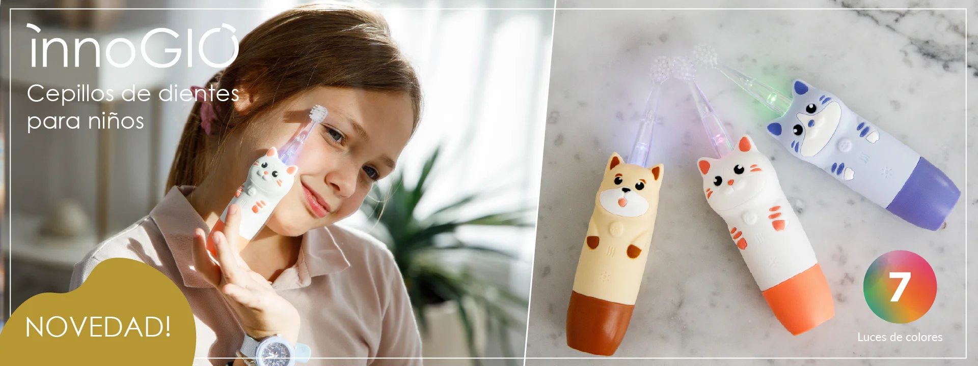 Nuevos cepillos de dientes infantiles para una higiene dental divertida.